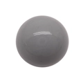 Polished grey 16mm melody ball charm with high gloss mirror finish for pregnancy necklace - Gray