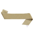 Blank gold glitter sash ribbon made of premium sparkling material for DIY party events - Dark Gold