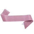 Close-up of pink glitter sash fabric texture showing sparkling silver sequins and fiber - Pink