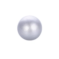 Single 16mm silver pearl-finish pregnancy harmony ball chime for jewelry making - Matte Silver