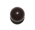 Polished 16mm deep red harmony ball charm for maternity necklace and jewelry making - Dark Brown