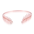 Barokke roségouden hoofdband met Griekse godin stijl olijfblad texturen en details - Roségoud