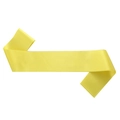Écharpe en satin jaune vif vierge 1,6 m ruban haute densité pour fêtes DIY - Jaune