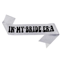 Banda plateada con purpurina In My Bride Era para despedidas de soltera y bodas - Plateado