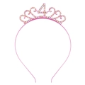 Rosa Strass Prinzessin Krone Haarreif mit Zahl 4 für die vierte Geburtstagsfeier Deko - Rosa AB Strass (4 Jahre Alt)