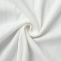 White knitted heart-patterned pajamas with soft ribbed texture and breathable fabric - S / Top And Bottom / White