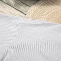 Set pigiama in maglia a maniche corte con strisce grigie e bianche in stile casual - Taglia S / Grigio