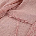 Accappatoio in cotone rosa con cintura in vita e dettagli con stampa leopardata - S / Leopardo Rosa (100% Cotone)
