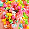 Miniature colorful resin ducks for DIY crafts and micro landscape decoration in hand - Solid Mixed Colors