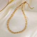 Triple-strand 18k gold braided snake chain necklace with small gold bead accents - 30【h1163】three-layer Round Snake Bead Necklace Gold