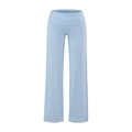 Pantaloni azzurri a gamba larga a vita alta con fascia elastica contenitiva - S / Blu Nebbia