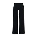 Pantaloni da yoga neri a gamba larga con vita alta elastica a fascia larga - Taglia S / Nero