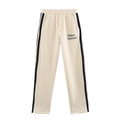 Cremefarbene Jogginghose mit Seitenstreifen, Gummibund und Tribeca Midtown Stickerei - S / Unterteile