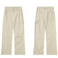 Pantaloni cargo svasati stile high street americano in cotone color albicocca - XS / Albicocca