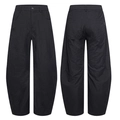 Pantaloni neri larghi uomo asciugatura rapida stile high street vista fronte retro - S / Nero