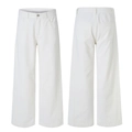 Weiße High Street Cleanfit Hose mit geradem Bein und klassischem Five-Pocket-Denim-Design - 3XL / Weiß