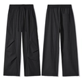 Pantaloni cargo uomo in seta di ghiaccio ad asciugatura rapida neri con coulisse in vita - 3XL / Nero
