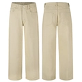 Men's high street relaxed fit denim pants in beige khaki with durable cotton twill - 3XL / Khaki