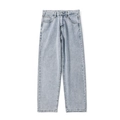Losse herenjeans in Amerikaanse retrostijl van lichtblauw gewassen denim - S / Lichtblauw