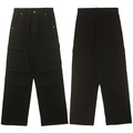 Pantalón cargo negro para hombre, corte recto holgado con diseño de multibolsillos - 3XL / Negro