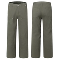 Pantaloni da lavoro verde militare a doppia ginocchia con inserti rinforzati e rivetti in metallo - 3XL / Verde Militare