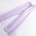 Light purple polka dot care pants with full side openings for easy medical nursing use - M / Purple (Women Pants)