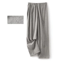 Grijze katoenen verzorgingsbroek met ritsen aan de zijkant voor postoperatieve zorg - M / Rits Stijl Heren Grijs Hahnentritt Broek