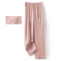 Pink cotton patient care pants with double zippers and soft textured thermal fabric - Zipper Style Women's Purple Pink Houndstooth Pants