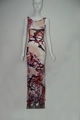 Ärmelloses Damen Sommer-Maxikleid in Bodycon-Passform mit abstraktem Schmetterlingsdruck - S / Bunter Druck
