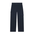 Navy blue cargo pants for women shown from the back with functional pockets and tool loops - XS / Navy Blue