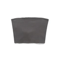 Sleeveless deep gray ribbed tube top for women with a minimalist strapless design - S / Gray