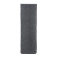 Premium dark grey winter shell scarf for men and women with fine black stitched edges - Extended Version / Dark Gray With Black Stitch