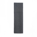 Bufanda clásica reversible gris oscuro con detalles de borde en zigzag blanco fino - Gris Oscuro Con Costura Blanca
