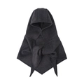 Bufanda con capucha balaclava gris oscuro en punto grueso para otoño e invierno - Talla única / gris oscuro