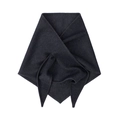 Pañuelo triangular de punto gris oscuro con textura de fieltro suave y grosor cálido - gris oscuro