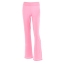 Pantalones de yoga acampanados rosa brillante de talle alto y corte elástico - S / Rosa