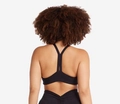 Schwarzer Sport-BH mit Racerback-Design für hochintensives Yoga- und Fitnesstraining - M / Schwarz
