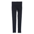 Dettaglio dei leggings da yoga neri senza cuciture con trama a coste elasticizzata - Taglia S / Pantaloni e gonne / Nero