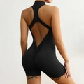 Damen Y2K Yoga-Body in Schwarz mit offenem Rücken und Scrunch-Butt-Lifting-Effekt - S / Schwarz