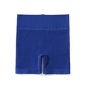 Pantaloncini yoga senza cuciture blu reale a vita alta con trama a coste elasticizzata - Taglia S / Pantaloni e gonne / Blu navy