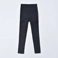 Legging de yoga noir côtelé sans couture à taille haute avec effet sculptant - S / Bas (Pantalon Long) / Noir