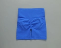 Seamless high-waisted royal blue yoga shorts with scrunch butt lift design for women - S / Blue Shorts