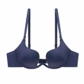 Reggiseno push-up senza cuciture a U blu scuro per abiti con scollatura profonda - Blu / 70A