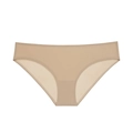 Bragas de algodón sin costuras para mujer en color beige con bordes lisos de corte láser - S / Color Piel