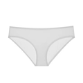 Ropa interior blanca sin costuras para mujer con bordes lisos de corte con láser - S / Blanco
