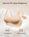 Reggiseno allattamento beige senza cuciture con supporto e vestibilità confortevole - 2XL / Zucchero d'Acero
