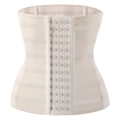 Women's beige breathable compression waist trainer belt for postpartum tummy control - Off White