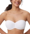 Reggiseno a fascia bianco senza spalline con ferretto per sostegno taglie forti - 42/95(BCDE) / Bianco