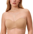 Reggiseno minimizer senza spalline color carne con ferretto per sostegno extra - 42/95(BCDE) / Pelle Naturale