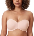 Reggiseno minimizer senza spalline color nudo per taglie forti con ferretto di sostegno - 42/95(BCDE) / Rosa albicocca